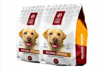 Zdjęcie produktu dla Cztery Łapy Premium wołowina/drob 10 kg X 2szt
