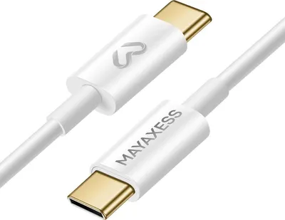 Zdjęcie produktu dla Mayaxess, kabel ładujący USB-C 1 m do iPhone'a 17, biały