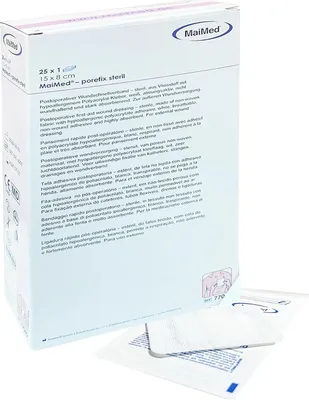 Produktbild von Steril Wundpflaster 15x8cm, Steriler Wundverband, Pflaster Sensitiv Selbstklebend Schützt bei Schnittwunden & Kratzern Wundverband zur äußeren Einzeln