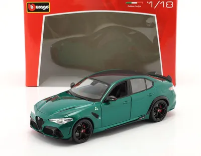 Produktbild von Bburago Alfa Romeo Giulia GTA 1:18 grün metallic