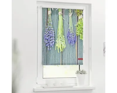 Obrázek produktu pro Roleta na okno Lichtblick bez vrtání Bylinky 70x150 cm včetně upínacích držáků