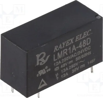 Produktbild von 1x Relais: elektromagnetisch USpule : 48VDC   12A/250VAC LMR1A-48D Elektromagnetis