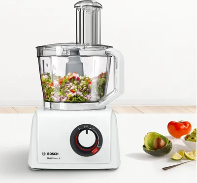 Zdjęcie produktu dla Bosch MC812W501, 3,9 l, Biały, Obrotowy, Bić, Blendowanie, Siekanie, Cięcie, Miksowanie, Puree, 1,5 l, CE, EAC, VDE