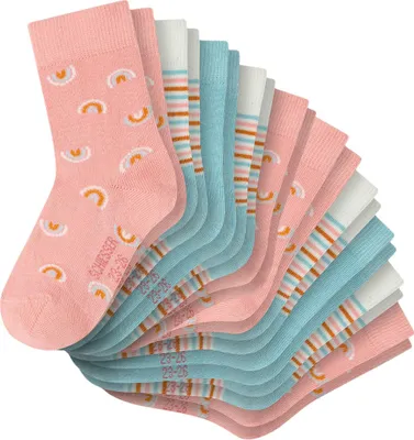 Produktbild von Schiesser 10er Pack Basic Socken Verspielte Muster und Farben, Angenehmes Tragegefühl, Elastisches Material