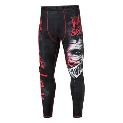 Produktbild von Extreme Hobby Leggings für Männer WHY SO SERIOUS Motorradfahren Crossfit Herren Hosen Kampfsportarten Schwarz M
