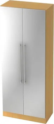 Produktbild von Garderobenschrank Solid 5OH BxTxH 80x42x200,4cm Griff RE Buche/Silber