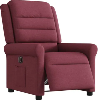 Immagine prodotto di vidaXL Poltrona relax in tessuto rosso vino elettrico