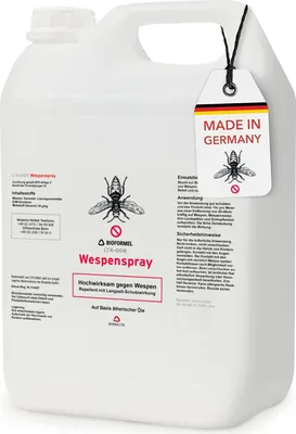 Produktbild von BIODELTA Wespenspray - Wespen effektiv bekämpfen - Anti-Wespen-Spray für schnellen Schutz - Wespenschutz für Garten, Terrasse & Grillen