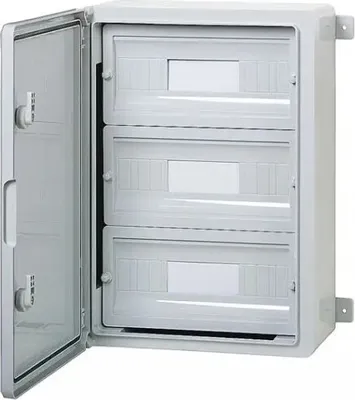 Obrázek produktu pro Rozvodnice plastová pro modulové přístroje šedé dveře, IP65, Plastim 350x500x190