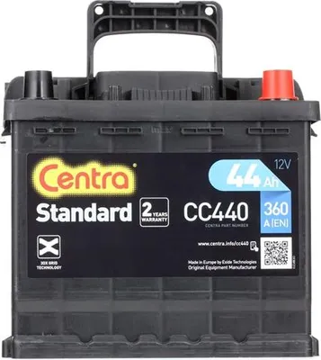 Produktbild von CENTRA Standard Starterbatterie 12V 44Ah 360A/EN L1 Batterie