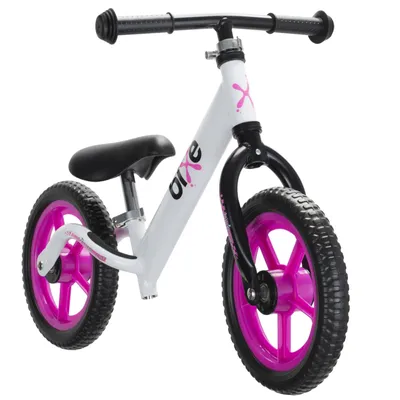 Produktbild von Bixe 12 Zoll Kinder Laufrad pink - Aluminium Fahrrad ohne Pedale mit Luftreifen - Balance Bike für Kinder und Kleinkinder im Alter von 18 Monaten bis