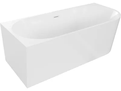 Obrázek produktu pro Mexen Mia volně stojící rohová vana levá 140 x 75 cm, bílá, bílý přepad - 52691407500L-20