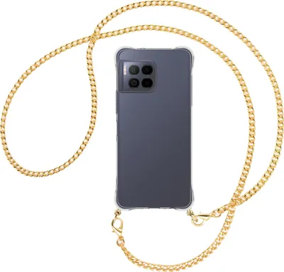 Produktbild von Handykette Backcover-Schutzhülle mit Band (Metall goldfarben) für T-Mobile REVVL 7 Pro 5G / T Phone 2 Pro 5G - goldfarbene Kette