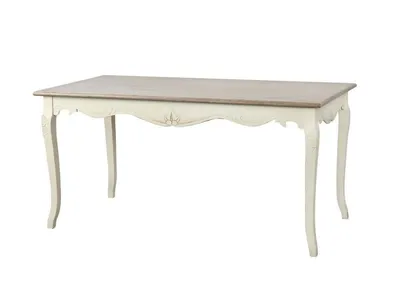 Produktbild von OXM Esstische Rimini Creme / Hellbraun 160 x 78 x 80 cm, hölzern