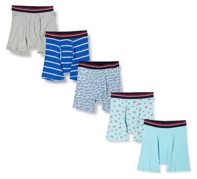 Produktbild von A. Essentials Herren Atmungsaktive Boxershorts aus Baumwolle, ohne Etikett, 5er-