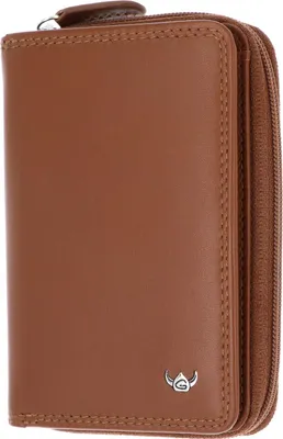 Zdjęcie produktu dla Portfel skórzany Golden Head Polo RFID Protect zip 3317 Cognac brązowy