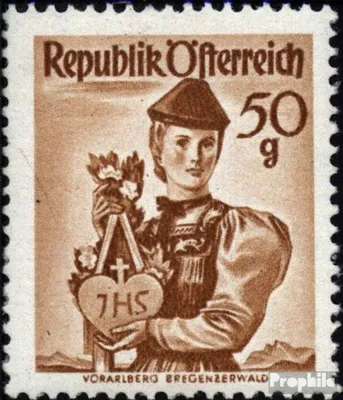 Produktbild von Briefmarken Österreich 1948 Mi 904 postfrisch Trachtenserie