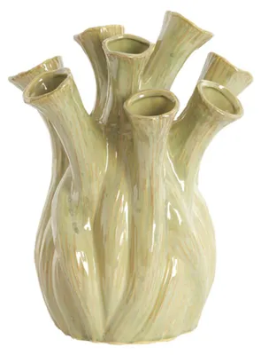 Zdjęcie produktu dla Wazon ceramiczny LYSET oliwkowozielony Ø28,5x34,5 cm Light & Living