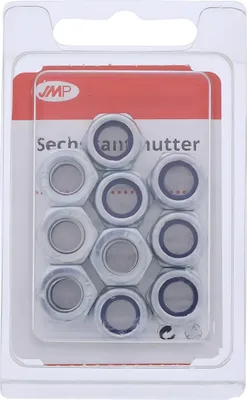 Obrázok produktu pre Šesťhranné matice JMP pozinkované M8 DIN985 10 kusov