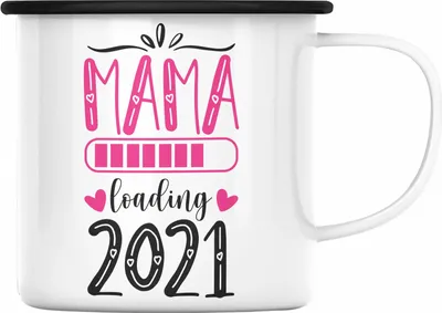 Produktbild von Trendation -  Mama 2022 Loading Schwangerschaft Ankündigung Baby Werdene Mama (Schwarz)