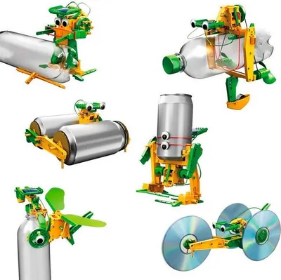Produktbild von Solar-Roboter-Bausatz 6-in-1 Solarbetrieben Montagespielzeug für Kinder