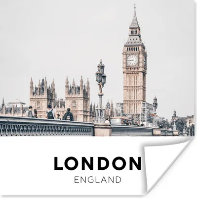 Produktbild von MuchoWow® Poster London - England - Big Ben 75x75 cm - Wand Dekoration