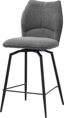 Produktbild von Drehbarer Barhocker Lara | 48 x 56 x 103 cm | Design Grau