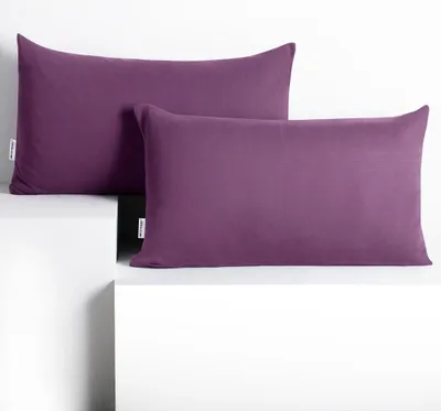 Zdjęcie produktu dla Poszewka na poduszkę 50x60 AMBER jersey filoletowa dekoracyjna x2