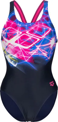 Produktbild von Arena Women\'S Swimsuit V Back Placem Navy-Freak Rose 38