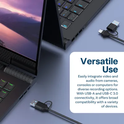 Produktbild von Video Capture Card USB-A/C 3.0 von MMOBIEL - Video Grabber & Streaming Zubehör