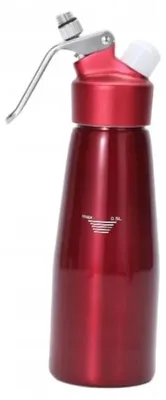 Produktbild von Sahnespender - Sahnesiphon - 0,5 l - Aluminium - 3 Düsen - Rot - Für Café und Restaurant