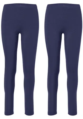 Produktbild von Merry Style 2er Pack Damen Hosen aus Baumwolle MS10-198 (Dunkelblau/Dunkelblau, 3XL)