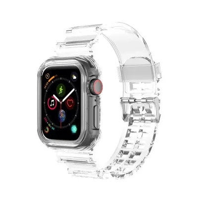 Produktbild von Strap-it Apple Watch Transparentes TPU-Band (Transparent)