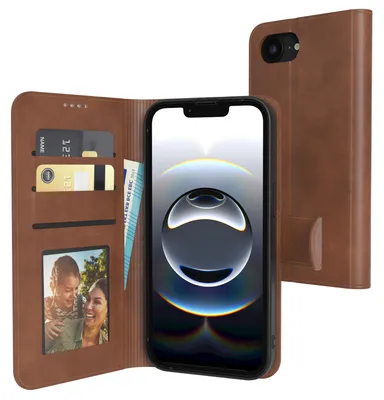 Produktbild von EAZY CASE Business Hülle für Apple iPhone 17e klappbar, Premium Kunstleder Handyhülle mit Kartenfach