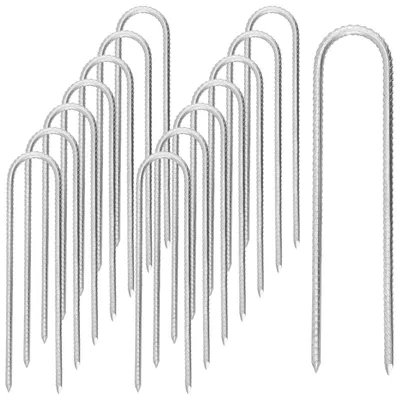 Produktbild von Set von 15 U-förmigen Erdankern für Garten und Camping