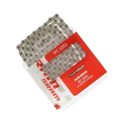 Produktbild von SRAM 93.2712.114.105 Schaltungskette PC 1051, 114 Glieder, 10-fach, mit Power-Lock, silber