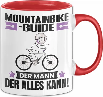 Produktbild von Mountainbike-Guide Tasse Geschenk für Mountainbike-Guide Der Mann Der Alles Kann Geschenkidee zum Geburtstag (Rot)