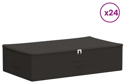 Obrázek produktu pro Úložná krabice 24 pcs Antracitová 70 x 40 x 18 cm