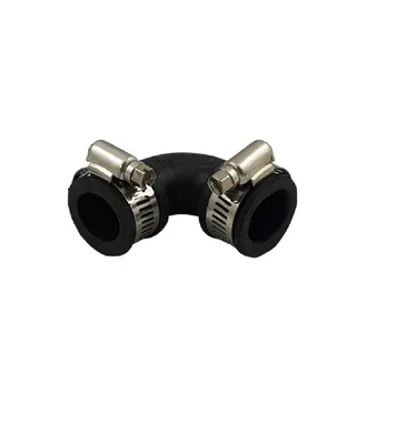 Produktbild von Flexibler Bogen 20 mm 90 Grad Flex Fitting für Rohre Gummibogen, Rohrverbinder