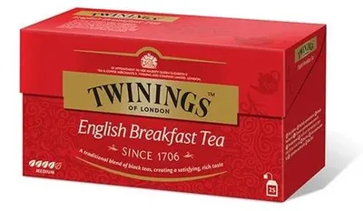 Čaj Twinings "English Breakfast", 12x25*2g