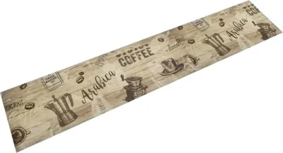 Produktbild von CLORIS Küchenteppich Waschbar Kaffee Braun 60x300 cm Samt 2024