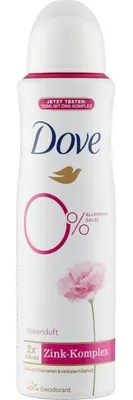 Obrázek produktu pro Dove Deo 0% Alu Růže & Jasmín 150 ml