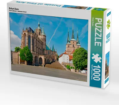 Produktbild von CALVENDO Puzzle Erfurt Dom | 1000 Teile Lege-Größe 64x48cm Foto-Puzzle für glückliche Stunden