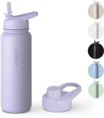 Obrázek produktu pro Láhev na pití z nerezové oceli, 750 ml – Těsná, dvouplášťová, bez BPA