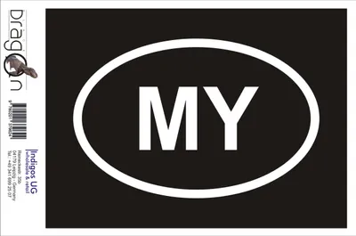 Produktbild von Aufkleber / Autoaufkleber - JDM / Die cut / Auto / OEM - Malaysia MY - 60x110 mm silber - Heckscheibe / Heckscheibenaufkleber