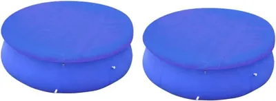 Produktbild von Möbel-Poolabdeckungen für runde Aufstellpools, 2 Stück, geeignet für 360-367 cm