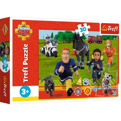 Zdjęcie produktu dla Puzzle 30 elementów Strażak Sam Gotowi do pomocy