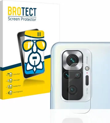 Produktbild von BROTECT Schutzglas für Xiaomi Redmi Note 10 Pro / Max (nur Kamera) Schutzfolie Panzer Folie Glas Display Schutz klar