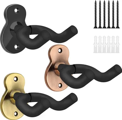 Produktbild von 3 Stück Gitarrenhalter für Die Wand Gitarren Wandhalterung Gitarre Ukulele Ständer Gitarrenhalter Wand Wandhalter für Acoustic Electric Klassische Bassgitarre Violine Ständer Gitarren Zubehör
