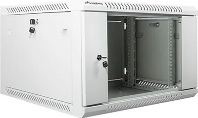 Obrázok produktu pre Lanberg Rack Wandschrank 19" 6U/600X600 Glastür grau